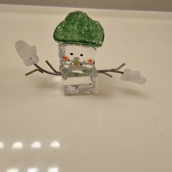 Seasons of Cannon Falls Ice Cube Snowman Ornament Holiday Decor Christmas - Picture 1 of 6